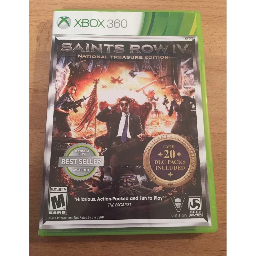 Saints Row IV National Treasure Edition Xbox 360 Complete with DLC Packs 2-Disc